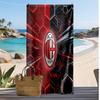 Пляжное полотенце с принтом AC Milan, быстросохнущее, мягкое, портативное, большое, прямоугольное, пляжное покрывало для путешествий, бассейна