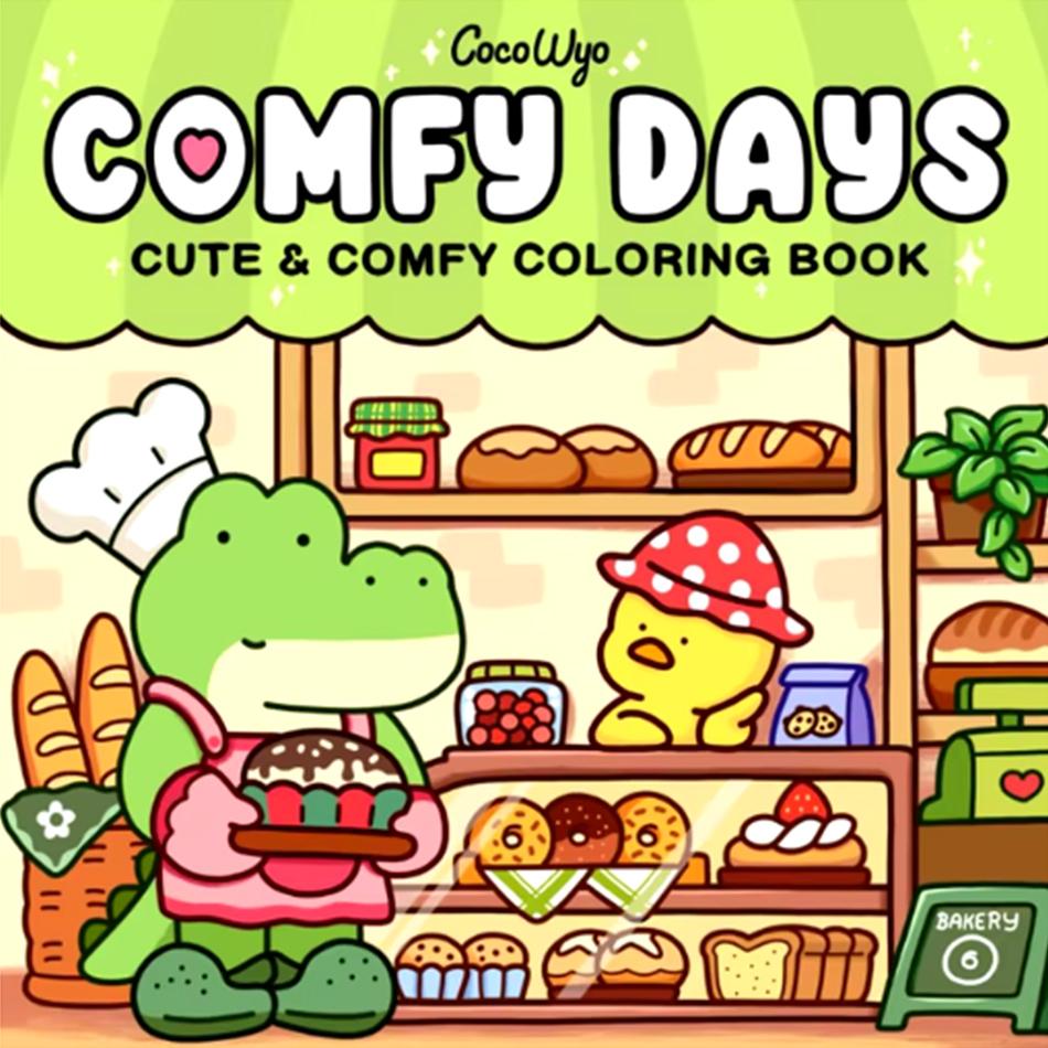 Раскраска на Хэллоуин для взрослых и подростков COZY FRIENDS с милыми жутковатыми существами для хэллоуинских подарков