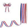 Redness White Blue Polyester Belt Ribbon for DIY Craft Gift Wrapping