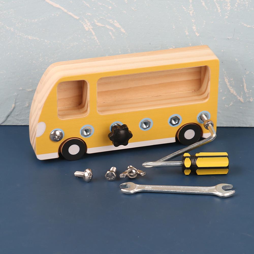Wooden Dismounting Us Puzzle Diy Stem Toy For Preschool Learning