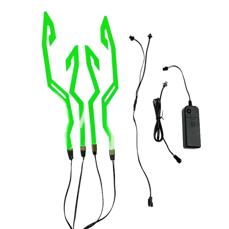 Мотоциклетный шлем световая полоса для езды на шлеме своими руками светодиодная лента 4 в 1