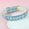 Personalized DIY Name Dog Collars Bling Pet Dog Collar With Diamond Buckle Puppy Cat Letters Charms For Teddy French Bulldog