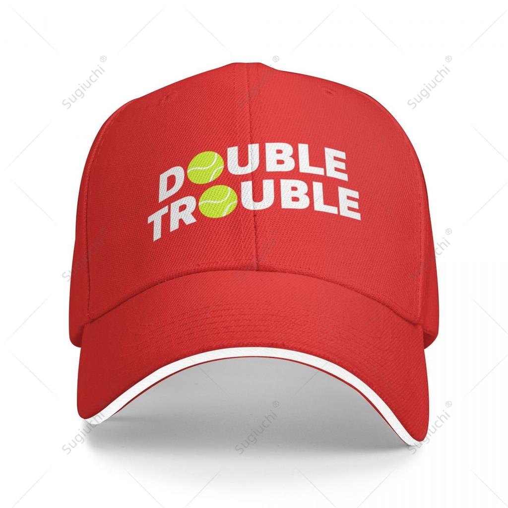 Multifunction Double Trouble Funny Tennis With Tennis Balls Sandwich Baseball Cap Unisex Sports Casual Caps Golf Hat Fishing