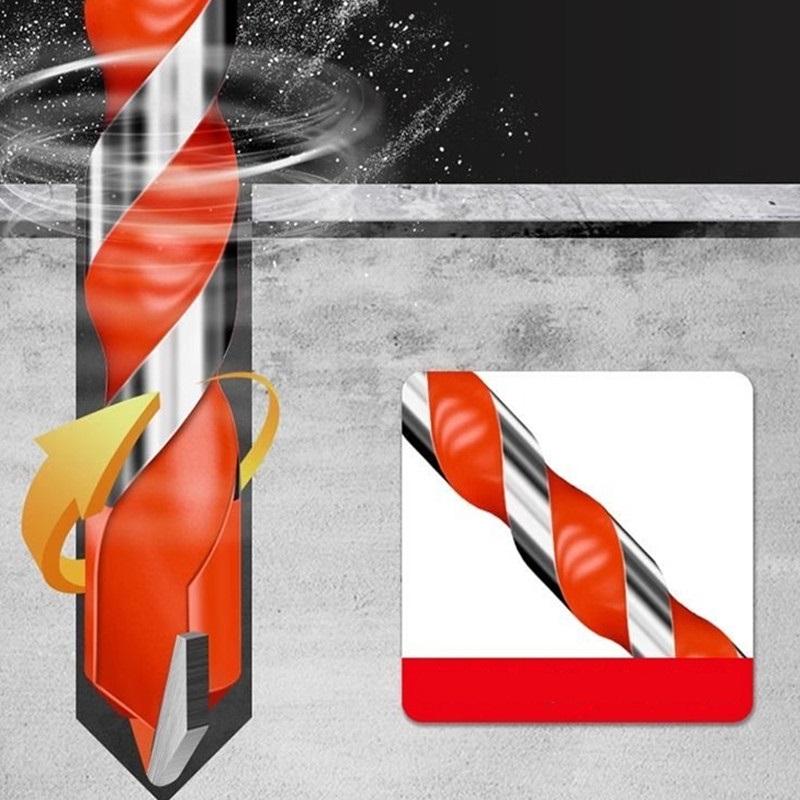 Набор твердосплавных ударных сверл Многофункциональные сверла с треугольным хвостовиком 3-12 мм для сверления стекла, плитки, керамики, бетона, кирпича