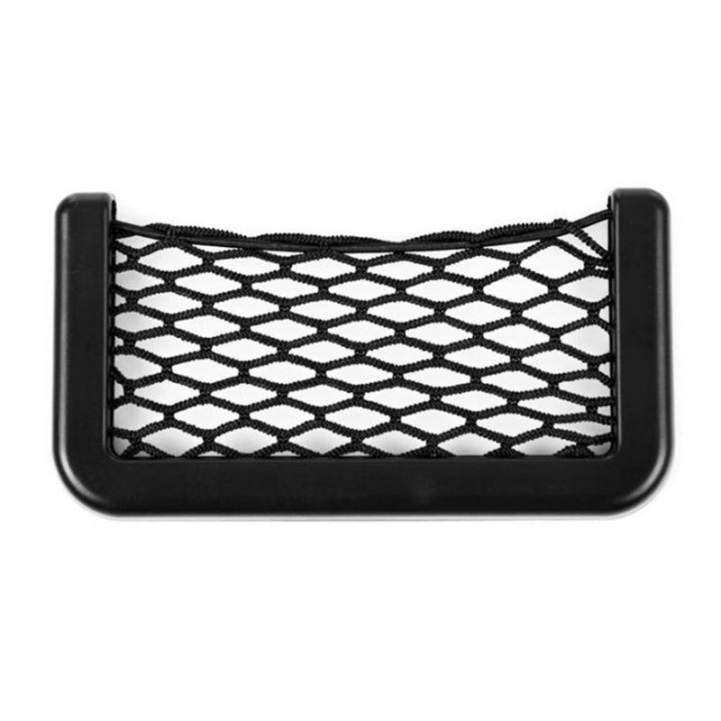 Самоклеящийся портативный держатель для телефона на боковой двери на заднем сиденье, карманный органайзер, автомобильная сетчатая сумка