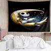 The-Nightmare-Before-Christmas Print Tapestry, Backdrop, Easy Setup, Ideal for Bedroom, Office & Living Room, with Aesthetic Wall Hanging Decor.