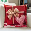 Valentines Day Gifts Hearts  Roses Cushion Covers Pattern Cushion Cover Suitable for Sofa Bedroom Car Pillow Cover
