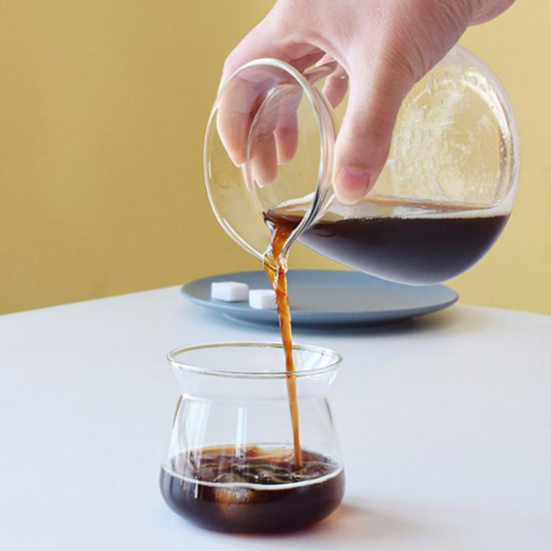 New 520ml 200ml 275ml Heat-resistant Glass Coffee Sharing Pot Coffee Server Hand Made Coffee Maker Teapot Coffee Utensils