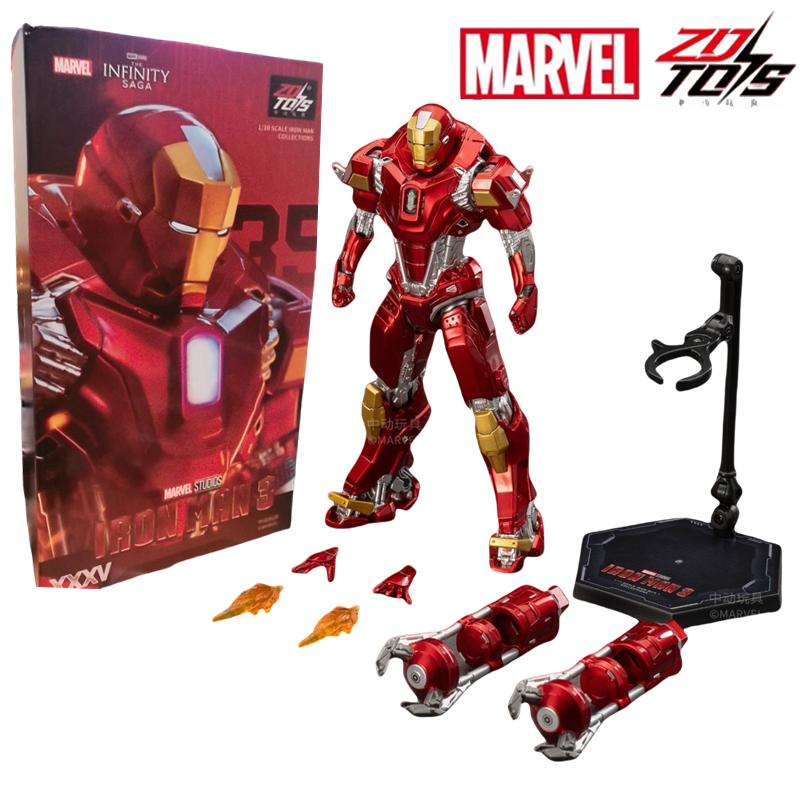 ZD Toys Фигурка Железного Человека Марк 35 Красная Креветка Железный Человек MK 24 MK 22 MK 47 Тони Старк Фигурка Железного Человека Экшн Коллекционная Игрушка Подарок