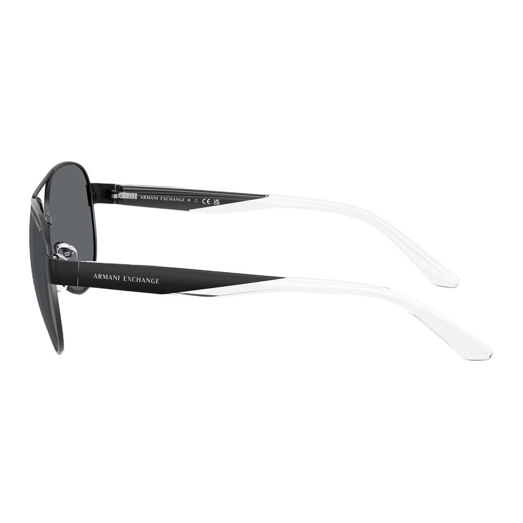 Armani Exchange 2034S Pilot Style Sunglasses Men sunglasses Black 0AX2034S-60636G