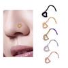 New Pingling Love Nasal Ring Stainless Steel Stainless Steel Steel Heart Corner S -Shaped Nose Nail