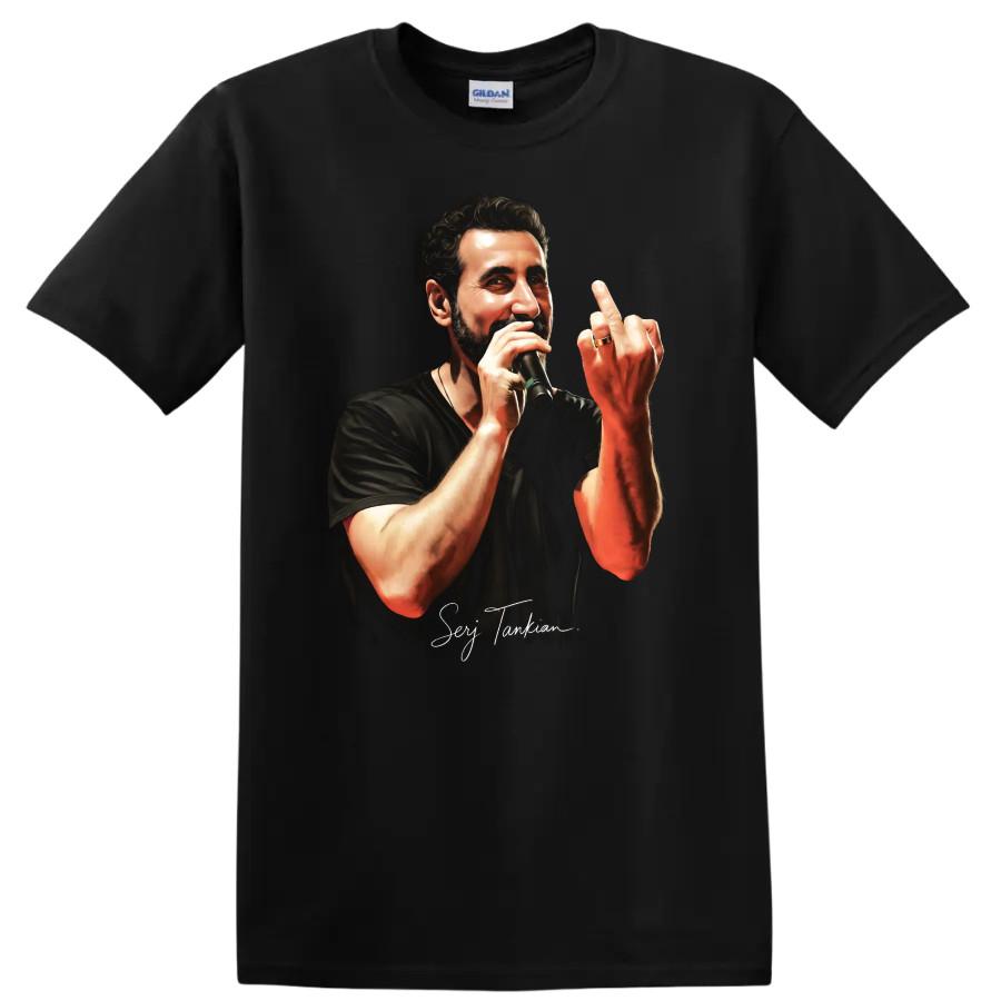 Serj Tankian Alternative Metal Portrait Pop Art Music T Shirt Tee