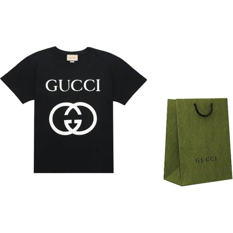 Gucci Футболка с принтом Interlocking Gg 493117-X3Q35-1289
