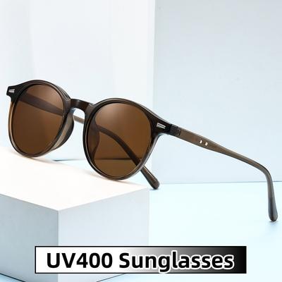 Модные винтажные ретро круглые солнцезащитные очки UV400 защита от солнца унисекс УФ-защита уличная фотография очки