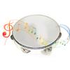 Деревянный ручной тамбурин Обучающий Интересный Перкуссионный тамбурин-барабан для вечеринки 20 см 8 дюймов