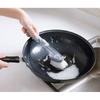 Premium Automatic Liquid Dispensing Long Handle Pot Cleaning Brush With Non-stick Features For Effortless Kitchen Cleaning