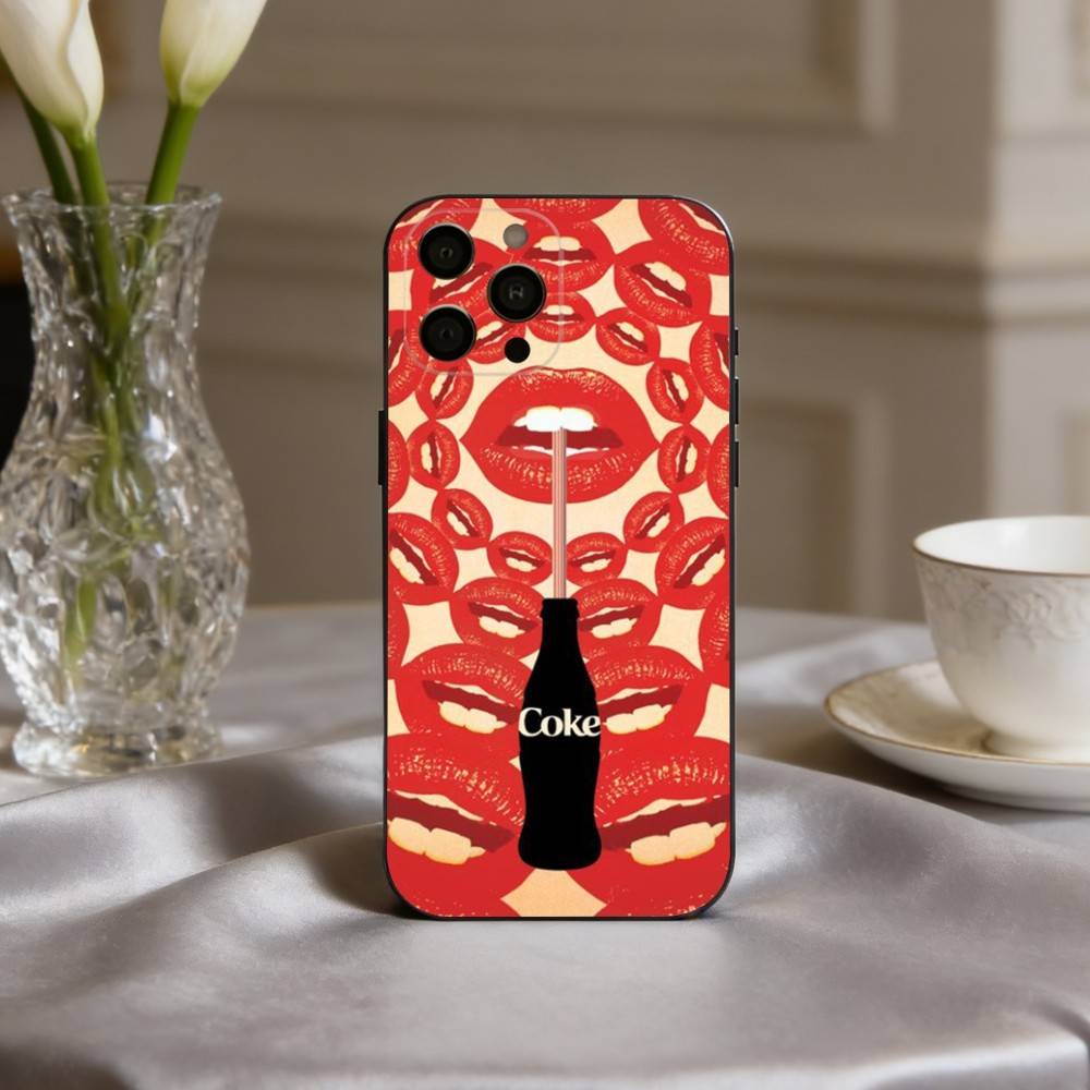 CocaS-Fashion C-Cola Phone Case For iPhone 17pro, 16,15,14,13,12,11 X XR Plus,Others Soft Black Cover