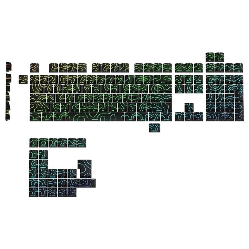Износостойкие колпачки клавиш из PBT-пластика с градиентной боковой подсветкой и равномерным ощущением при наборе текста. Беспроблемная установка.