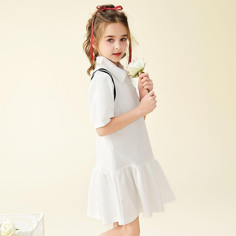 Hello Kitty 2024 Летнее Новое Модное и Повседневное Платье для Девочек