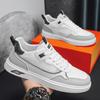 Men Sneakers 2024 New Autumn Flat Casual Shoes Breathable Outdoor Lace Up Anti Slip Comfort Mesh Fabric Fashion Skateboard Shoes