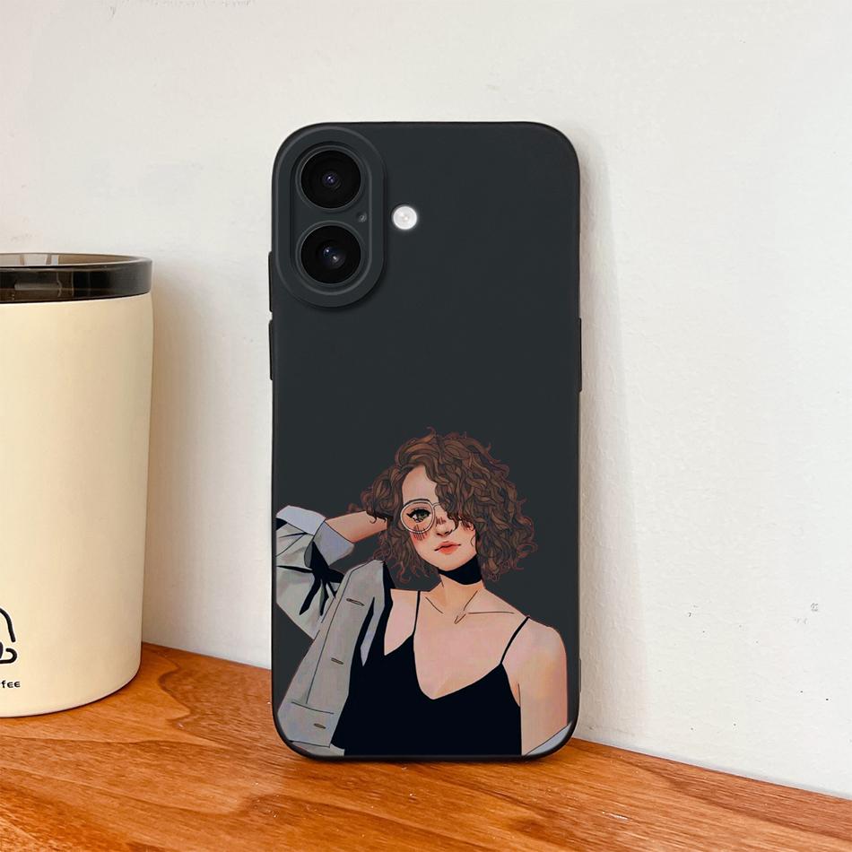 Для iPhone 17 Pro Max / iPhone Air Чехол для телефона Милый Мультяшный Жидкий Силикон Полное Покрытие Противоударный Бампер Для iPhone17 Fundas