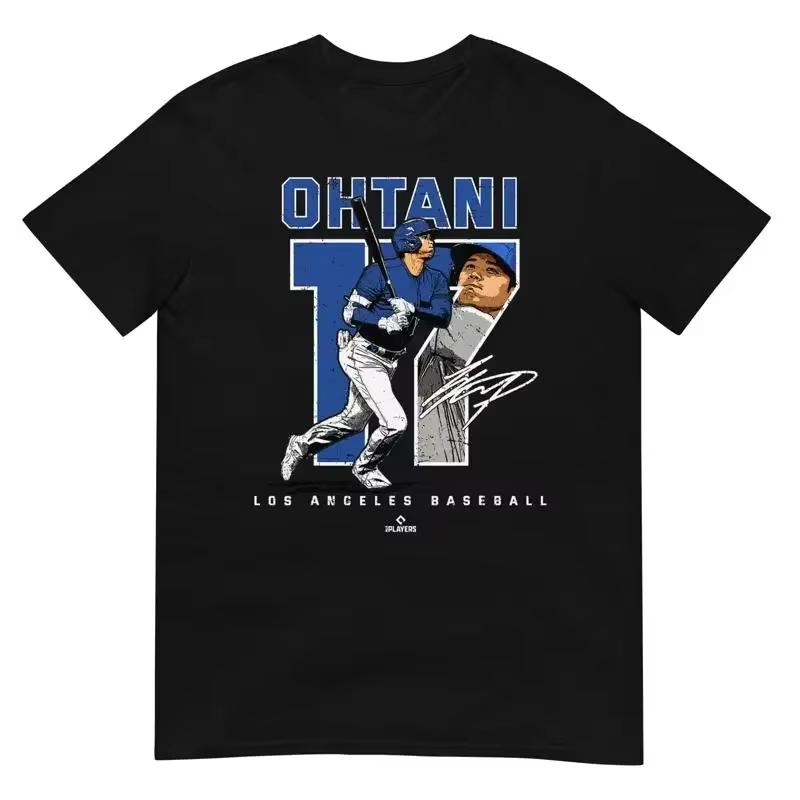 2026 Shohei Ohtani Cotton New TShirt Baseball Star High Street Tshirt Breathable Top Adult Crew Neck Casual Tees Streetwear