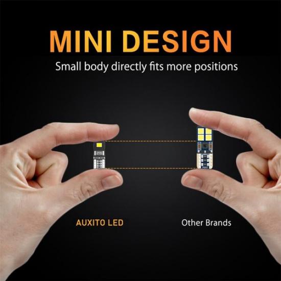 AUXITO LED T10 INTERIOR LIGHT WEDGE BULB 12V 168 194 CAMPING W5W White Canbus