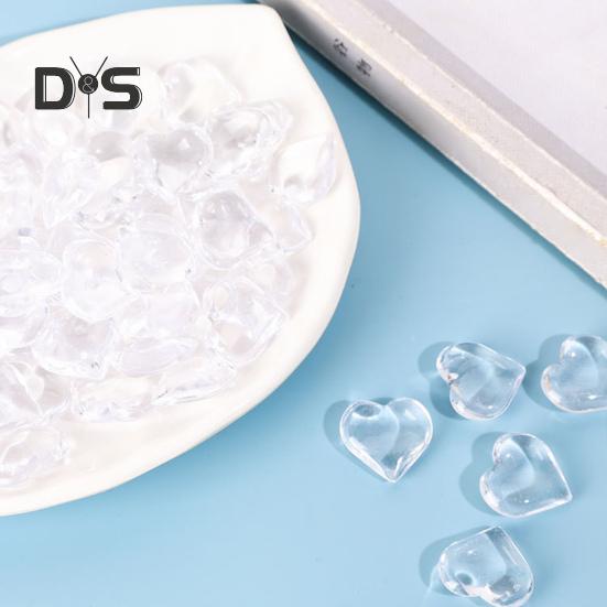 250 шт. акриловых сердечек из искусственного кристалла, полупрозрачных в форме сердца, наполнителей для ваз с искусственными драгоценными камнями для самостоятельного украшения стола на День святого Валентина, свадебной вечеринки