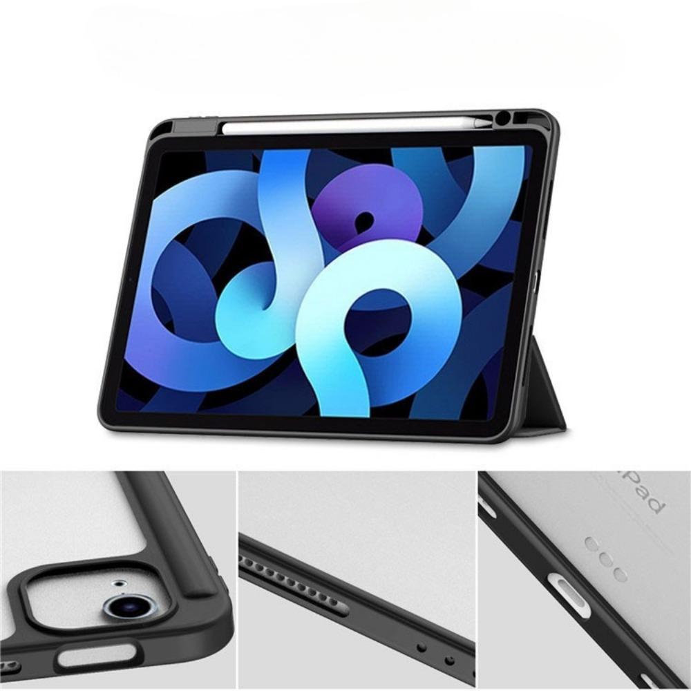 Кожаный чехол для iPad Pro 2024 с акриловым держателем для карандаша для iPad Air 11 Защитная крышка 13 Цветной дизайн Прозрачный слот