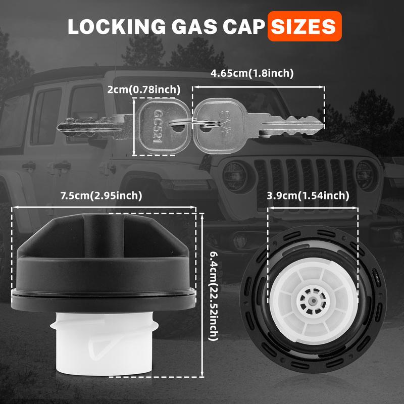 Запирающаяся крышка топливного бака с ключом для Jeep Wrangler Cherokee Grand Cheroke Dodge Challenger Ram 05278655AB