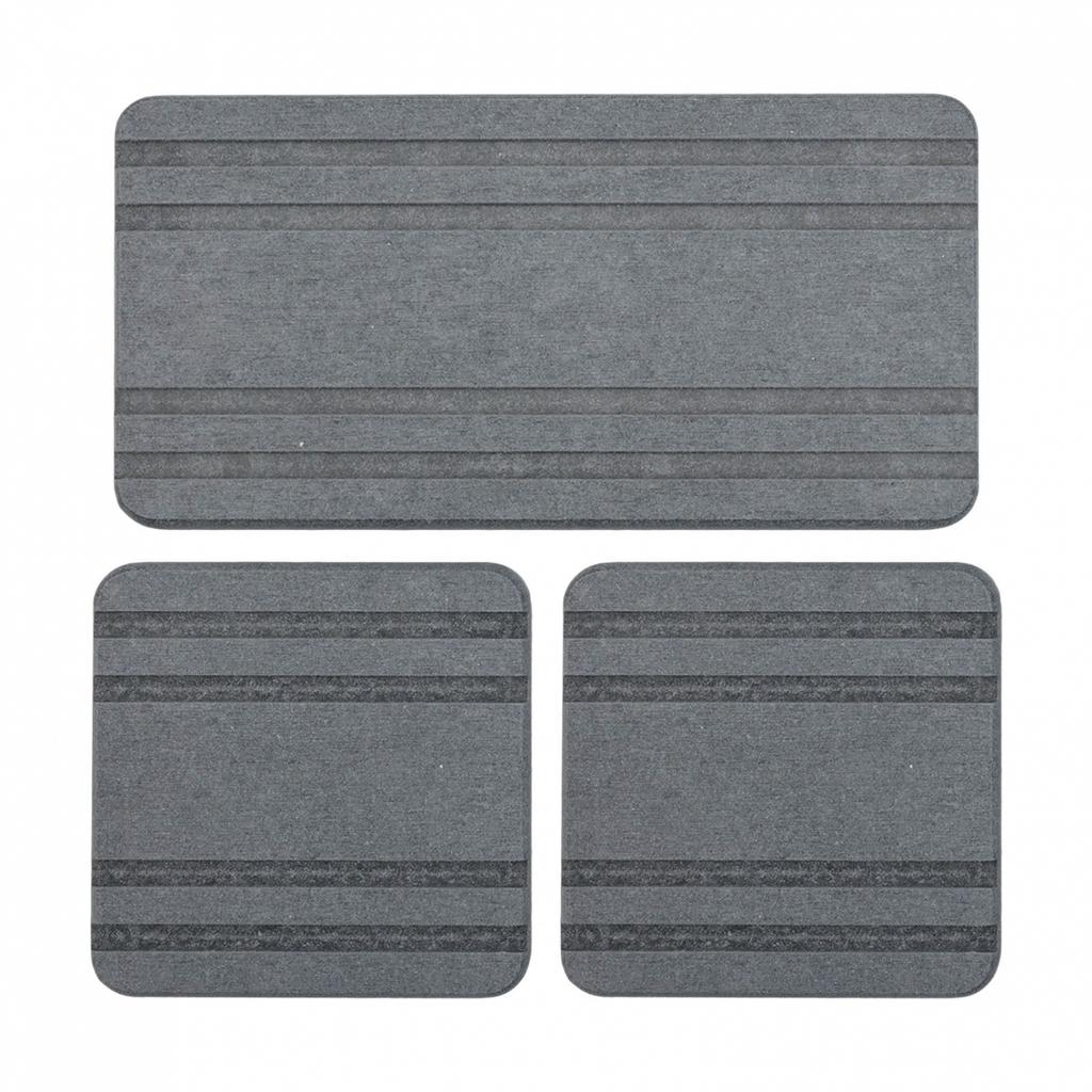 Набор быстросохнущих диатомитовых подставок для кухонных и ванных поверхностей