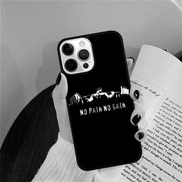No pain no gain Phone Case Back Cover For iPhone 17 Air 16 15 14 Plus 11 Pro Max 13 Pro Max 12 Max Coque