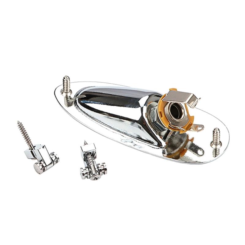 6.35mm Guitar Pickups Jacks Socket Output Loaded Boat Style 1/4 inch with Screws