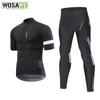 Комплекты для велоспорта WOSAWE Мужские велосипедные майки с длинными брюками с гелевой подкладкой и защитой от пота