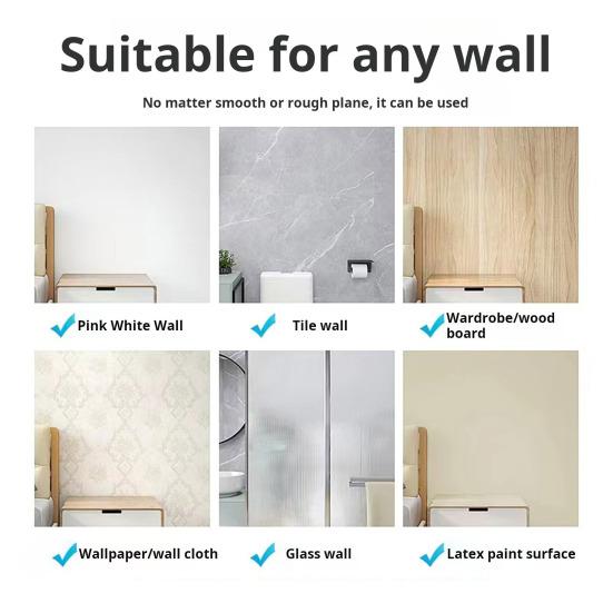 Карниз для штор с противоскользящим портом, текстурированный дизайн, простая установка, пружинный стержень для штор, душевых дверей