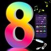 Name Letter Alphabet Light Smart Number Lamp MeRGBW App LED Letters Light  Game