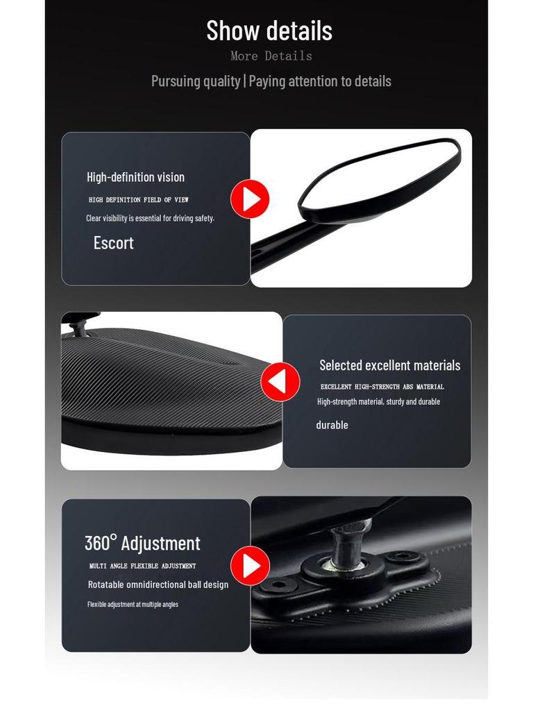 Подходит для зеркала заднего вида Ducati Multistrada 950/1200S/Enduro/MTS1200/950/1260