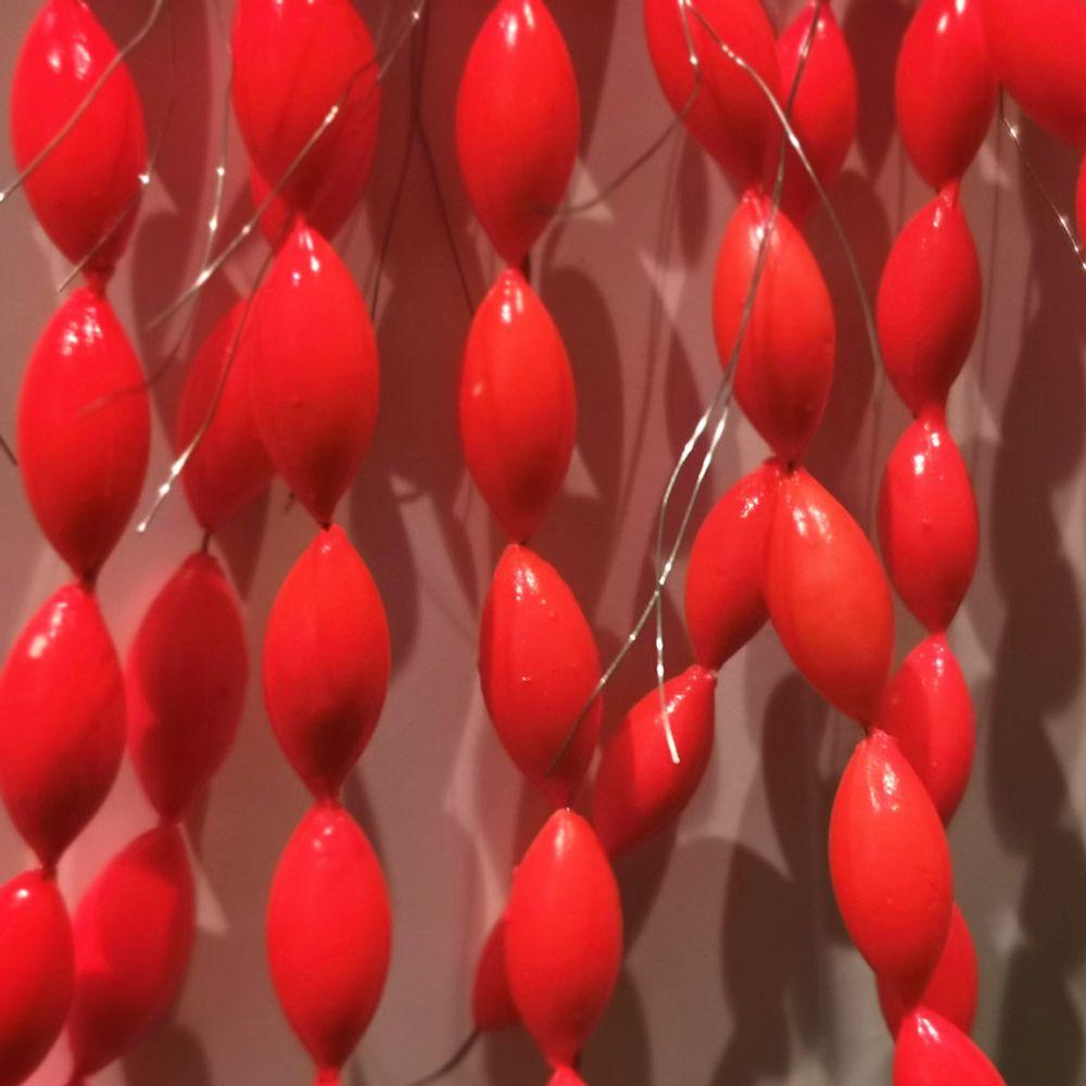 Oval Stopper 6 In 1 Seven Star Float Fishing Line Stopper Foam Space Bean String Type Fishing Float
