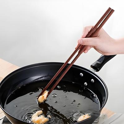 Удлиненные деревянные палочки для еды, Палочки для лапши, Палочки для горшка с рисовой лапшой, Длинные палочки 32 см 42 см длиной, Деревянные палочки для еды