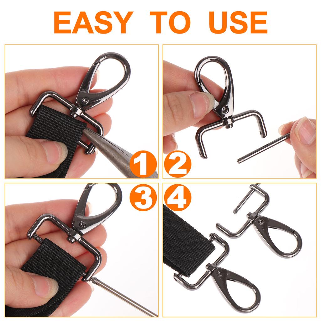 8 шт. сменные D-образные кольца поворотные карабины поворотный зажим-защелка лобстер C