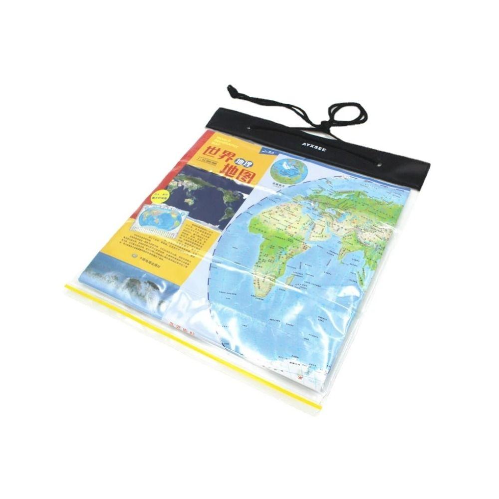 Transparent PVC Storage Pouch Hiking Map Case Map Waterproof Bag Waterproof Bags Map Dry Bag