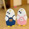 Round Cartoon Seagull 3D Soft Silicone Phone Case For iPhone 13 12 11 Pro Max XS Max XR X 6 7 8 Plus