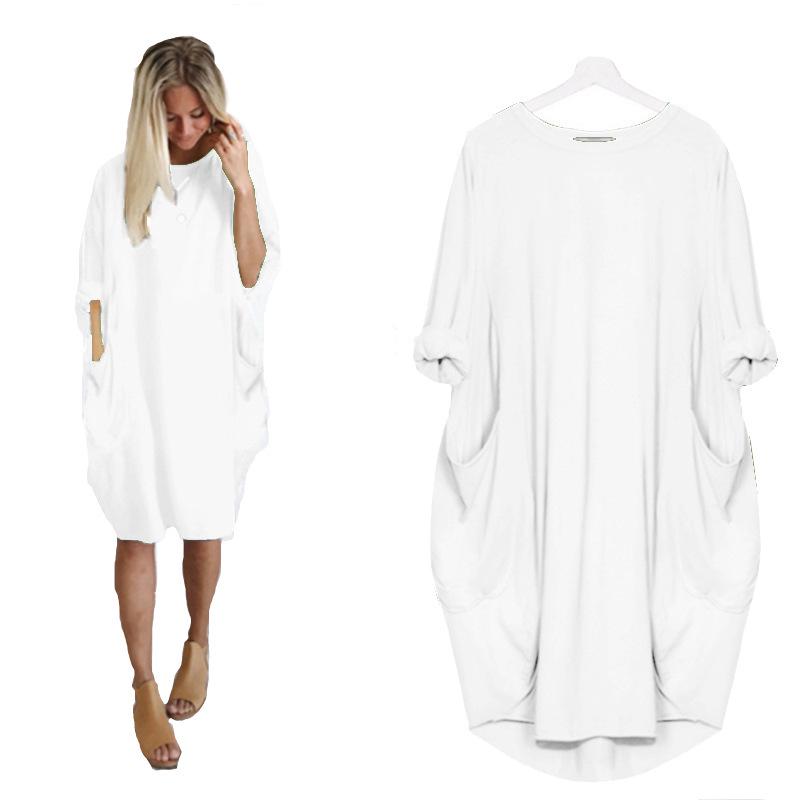 Элегантное повседневное платье миди европейской и американской моды больших размеров для женщин