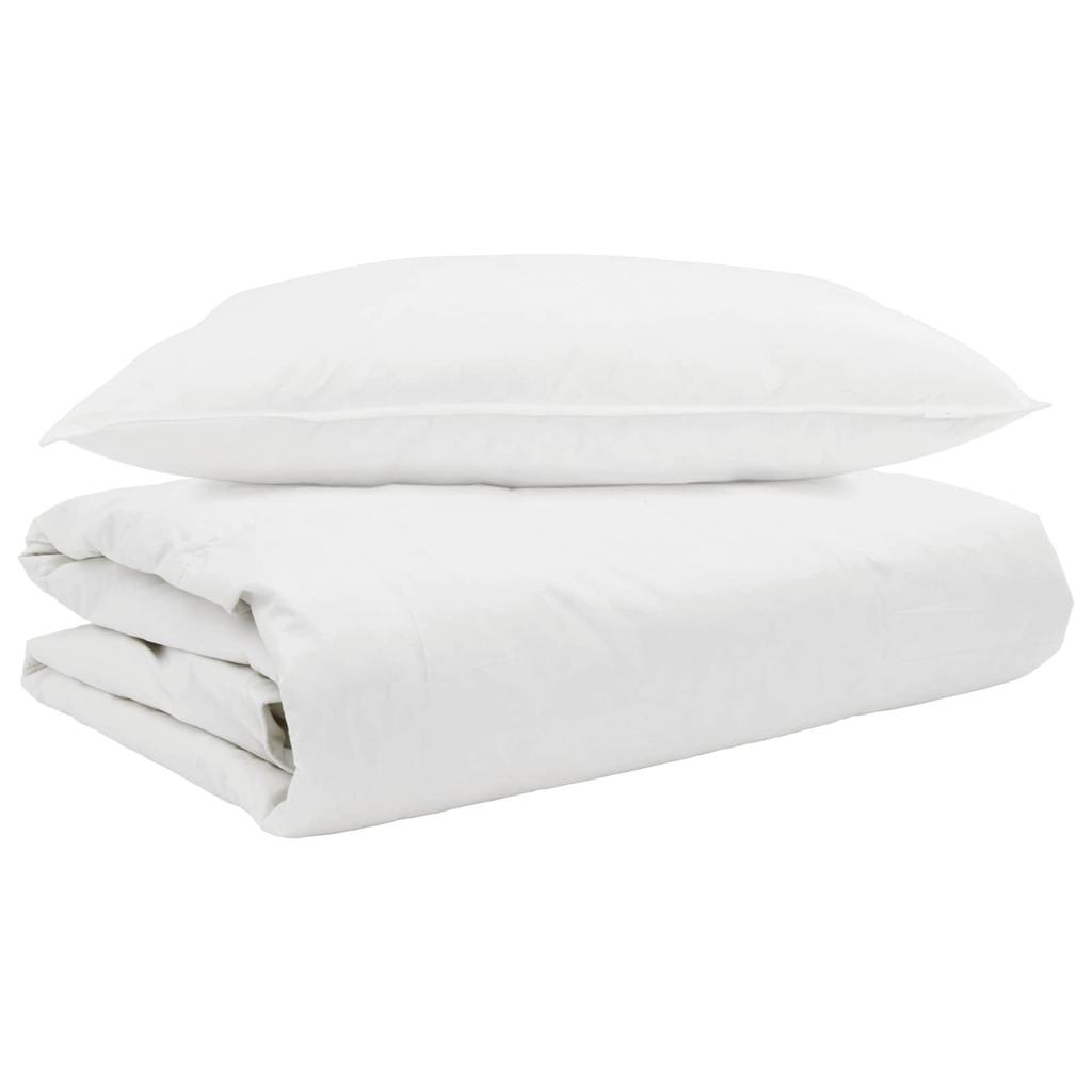 Summer Duvet with Pillow 2 pcs White Down and Feather