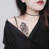 30pcs/Set Women Easy To Use Black Rose Flowers Arm Decal Temporary Tattoos Body Stickers Fake Tatoo