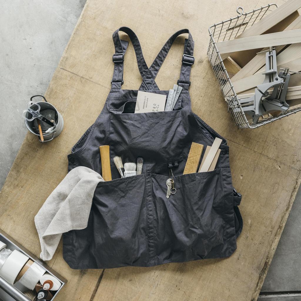 MUJI Outdoor Apron Made from Material Free 84294617 Flame-retardant - Size, Black,