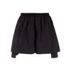 FW21 Logo Asymmetrical Hem Loose Solid Color Shorts Women Shorts Black HB2789
