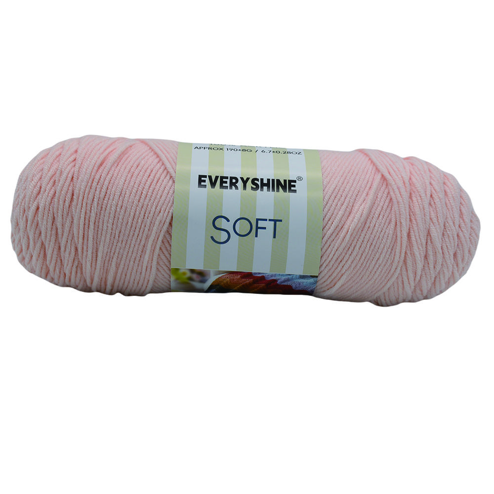 2 моточка акриловой пряжи (190 г/6,7 унций, 380 м/416 ярдов) – Многоцветная камвольная пряжа для вязания спицами и крючком – Мягкое молочное волокно для амигуруми,