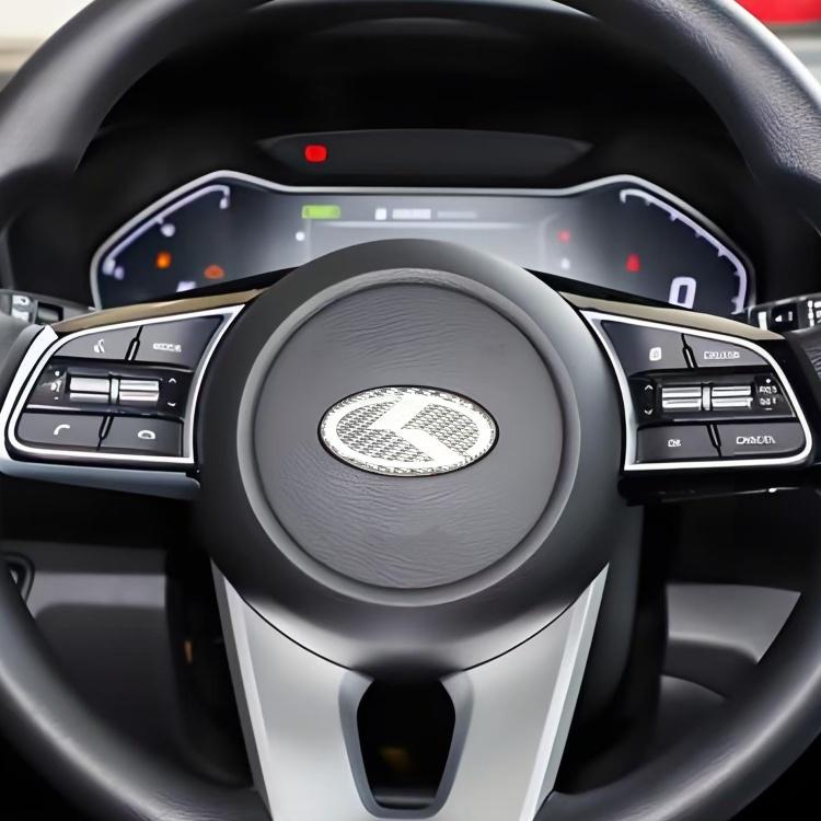 1 шт. 3D K карбоновая наклейка-эмблема на руль автомобиля Наклейка Руль автомобиля Эмблема интерьера автомобиля Аксессуары для стайлинга автомобиля Для KIA