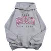 Winter Hooded Sweatshirt Fleece Thick Loose Mid Length Casual Top Students